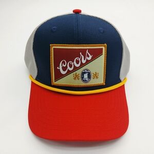 Coors Red and Blue Snap Back Trucker Hat